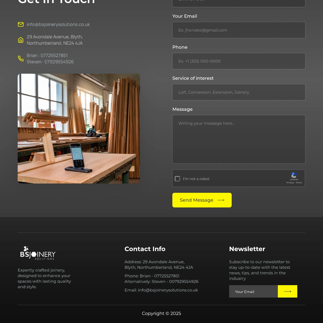 Bespoke Joinery & Carpentry — Part 5 of 5