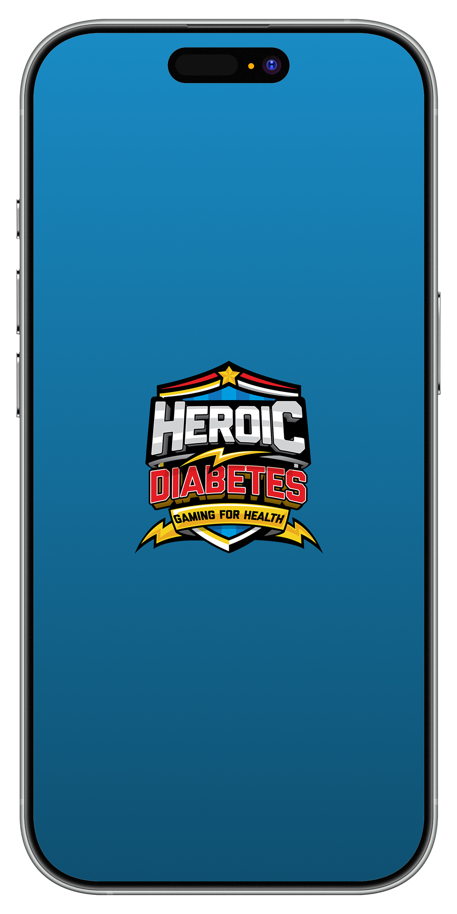 Heroic Diabetes dark sign in screen