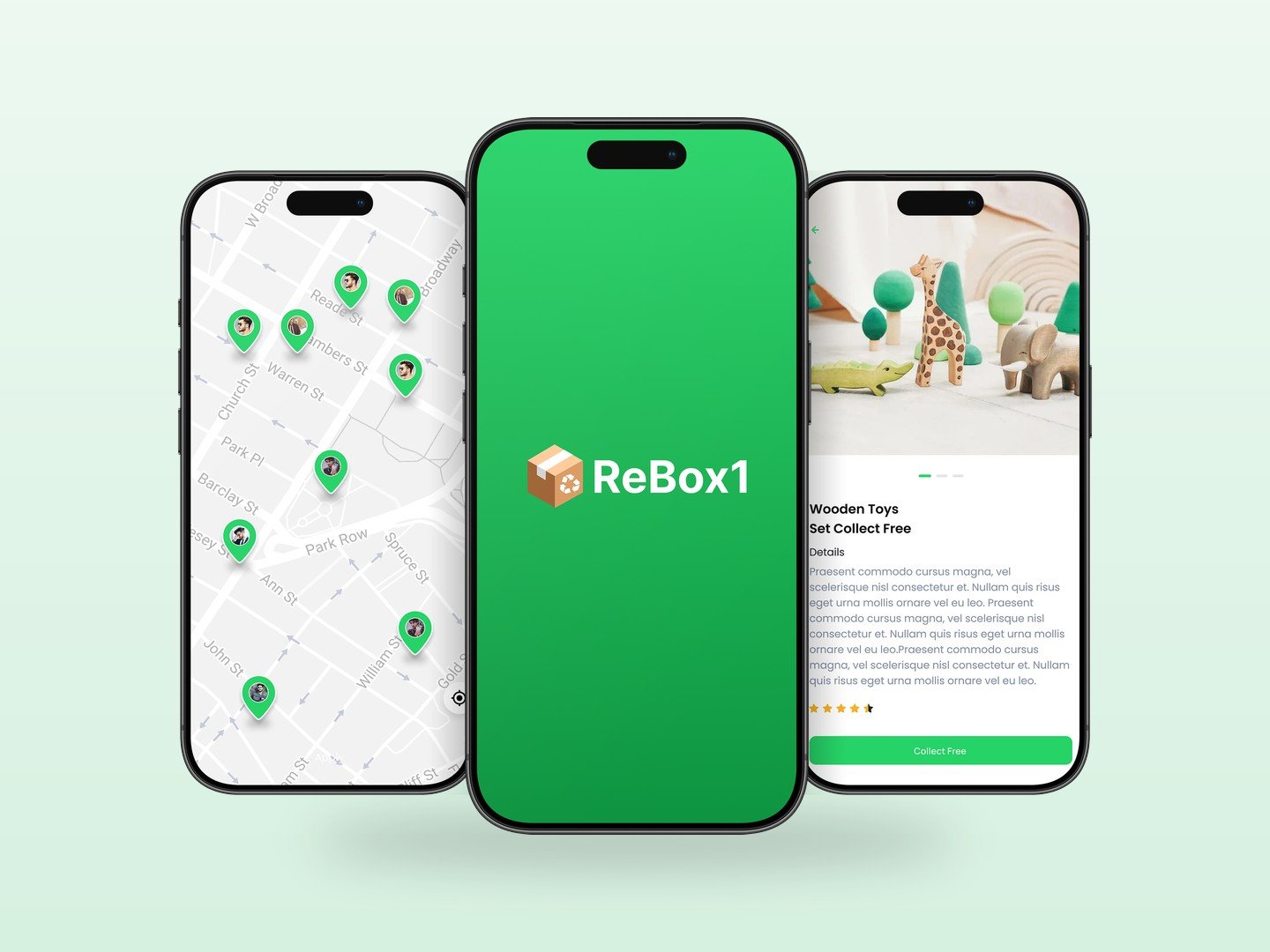 ReBox1 reuse marketplace mobile app by AlnairTech