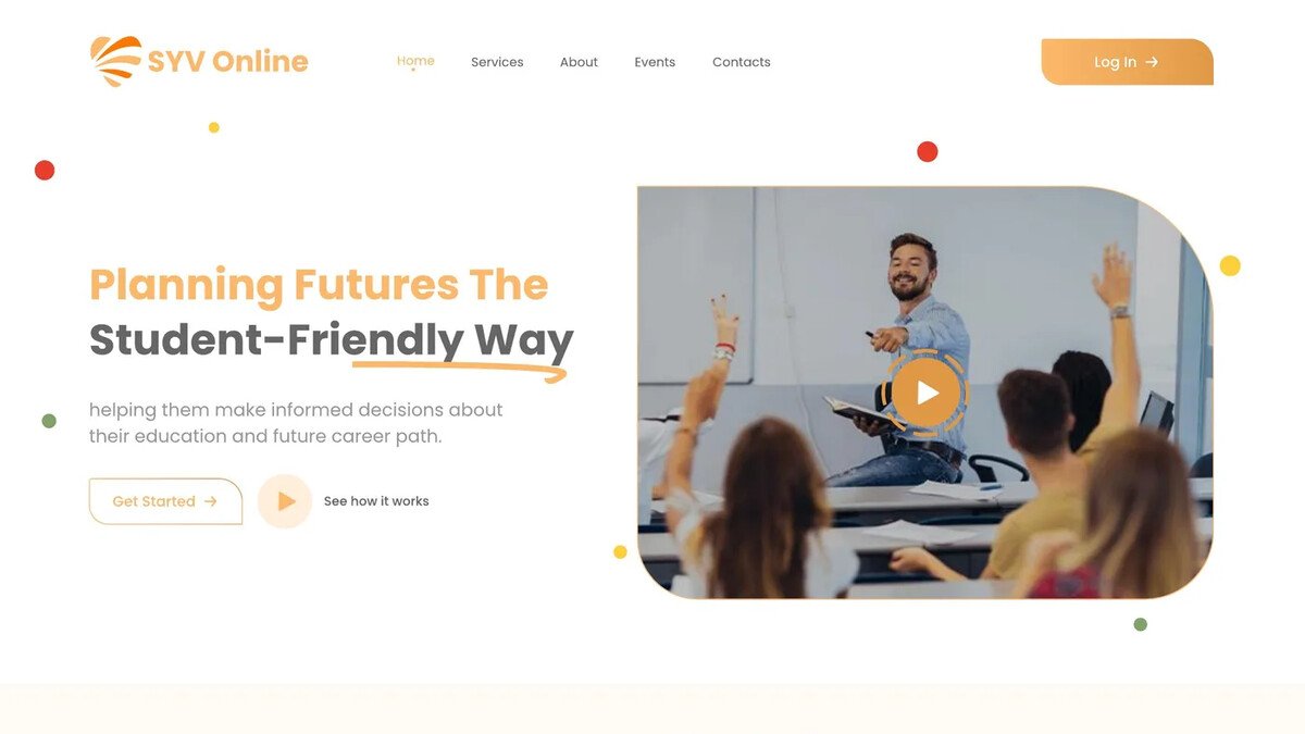SYV Online website developed by AlnairTech